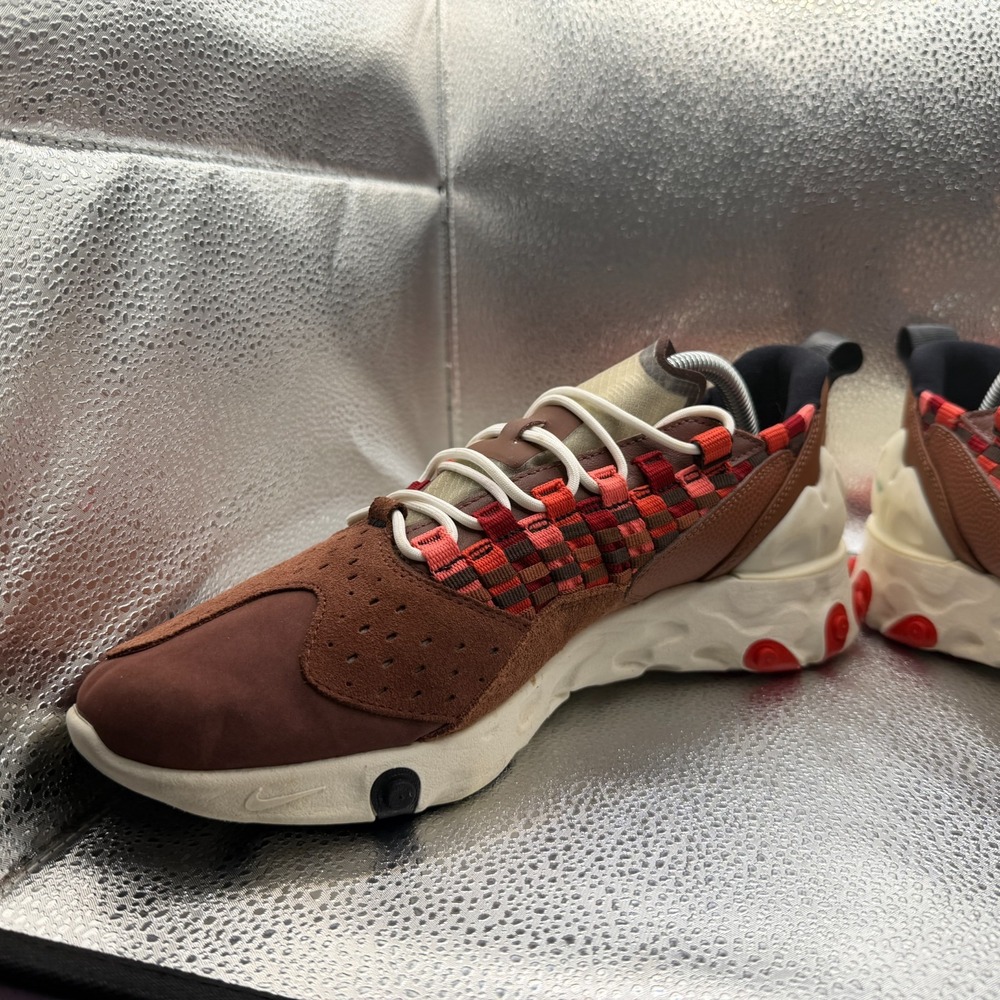 Size 10 Nike React Sertu Clay Red Mens Lace-Up Athletic Sneakers‎ AT5301-200 - Picture 4 of 10